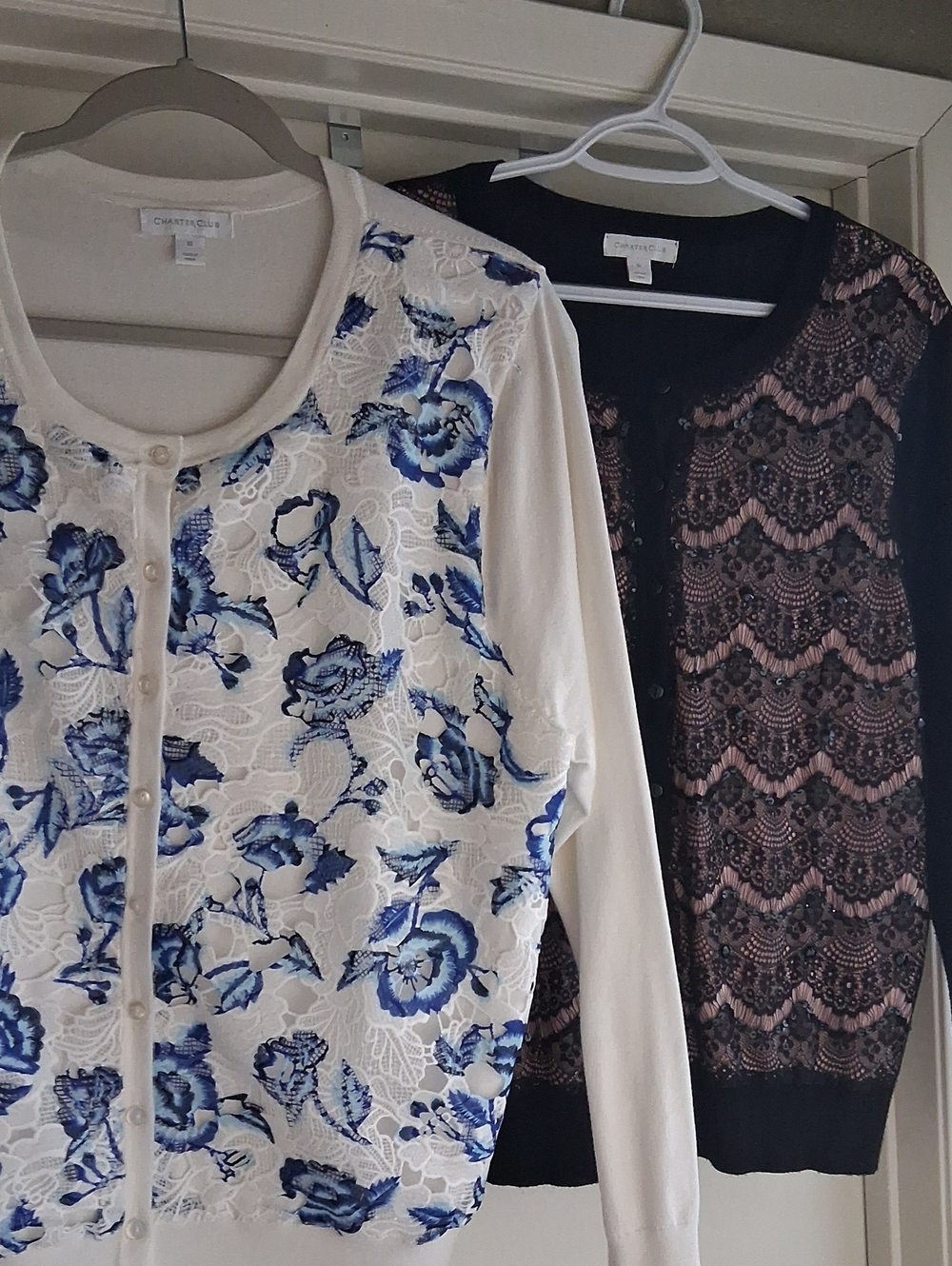 Two Cardigan Sweaters XL Charter Club